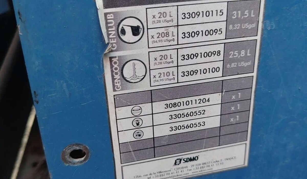 Дизельный генератор SDMO J 110, 80-88 кВт, б/у